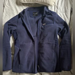 Figs fleece jacket; navy